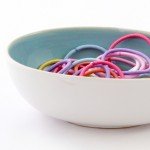 Pony Tail Holders Blue Ceramic Dish Pony Tail Holders Blue Ceramic Dish