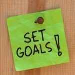 set goals sticky note set goals sticky note