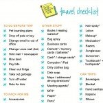 travel checklist travel checklist