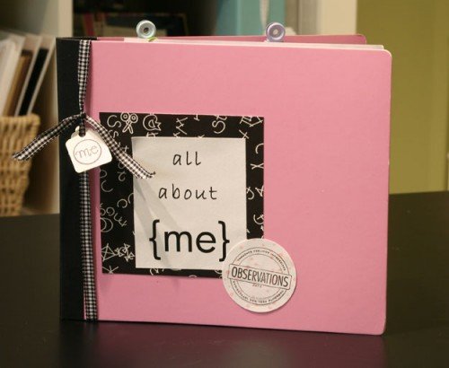 all about me scrapbook