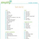 lunch ideas list lunch ideas list