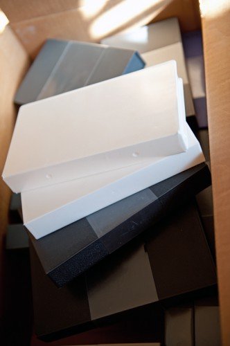 Box of vhs boxes Box of vhs boxes