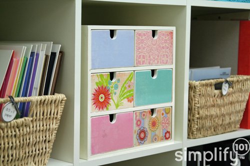 Decoupaged drawers Decoupaged drawers