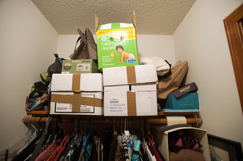 Closet shelves