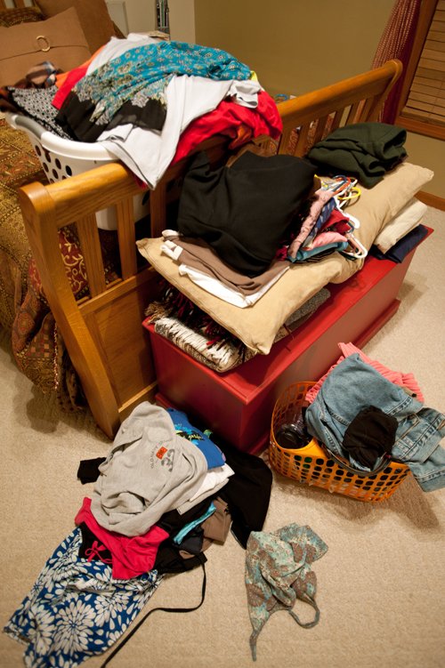 Piled clothes Piled clothes