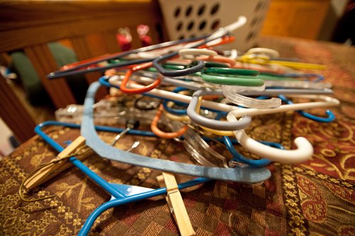 Piled hangers Piled hangers