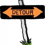 detour sign detour sign