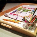 trays to corral kids craft projects
